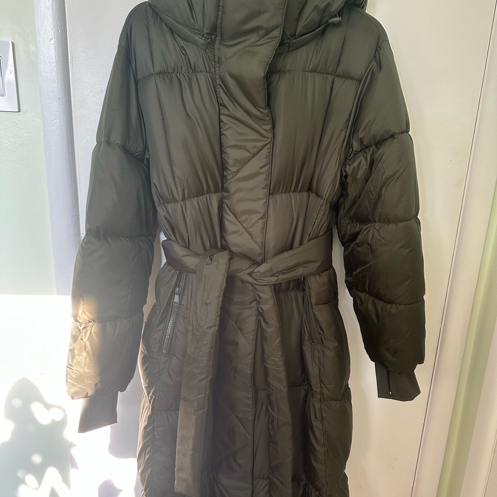 GAP Olive Puffer Jacket with Hood